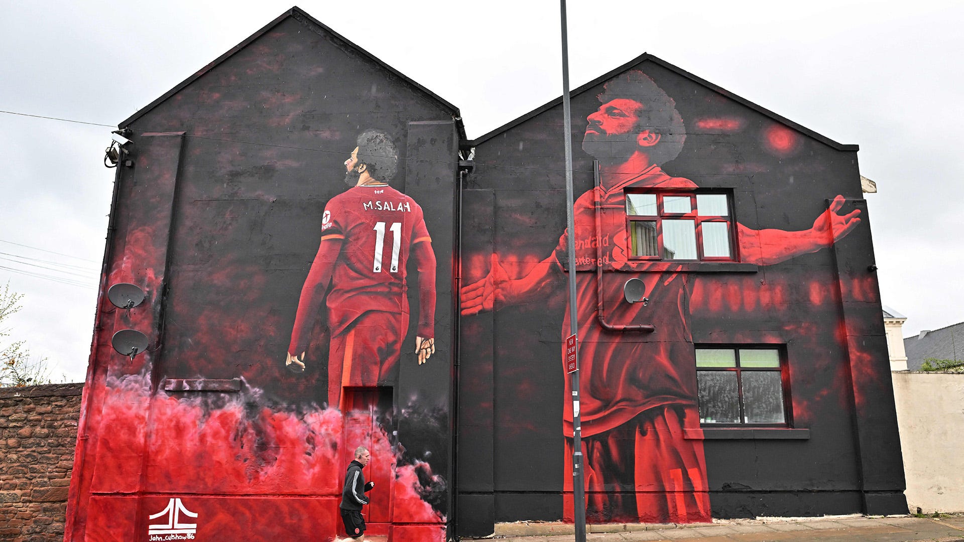 Incredible Salah mural created close to Anfield as Liverpool forward gets special tribute | Goal.com UK
