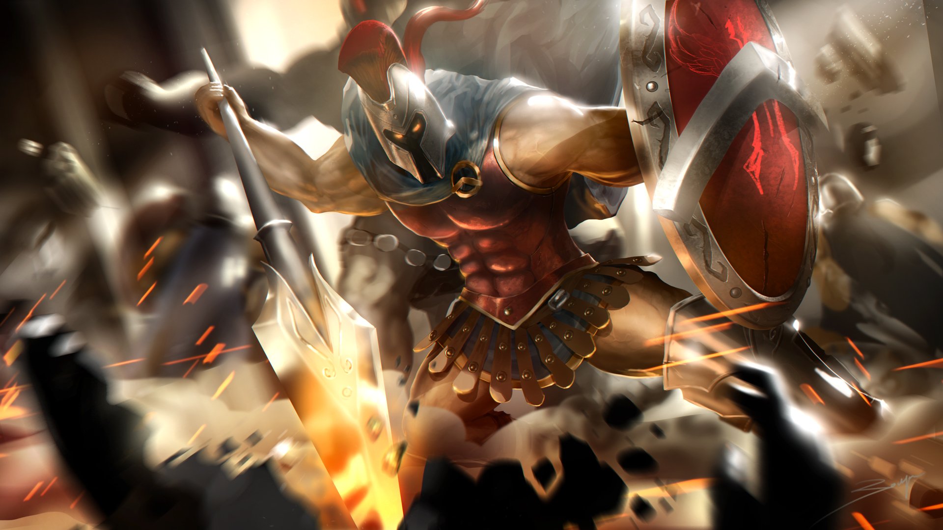 Pantheon League of Legends HD wallpapers free download  Wallpaperbetter